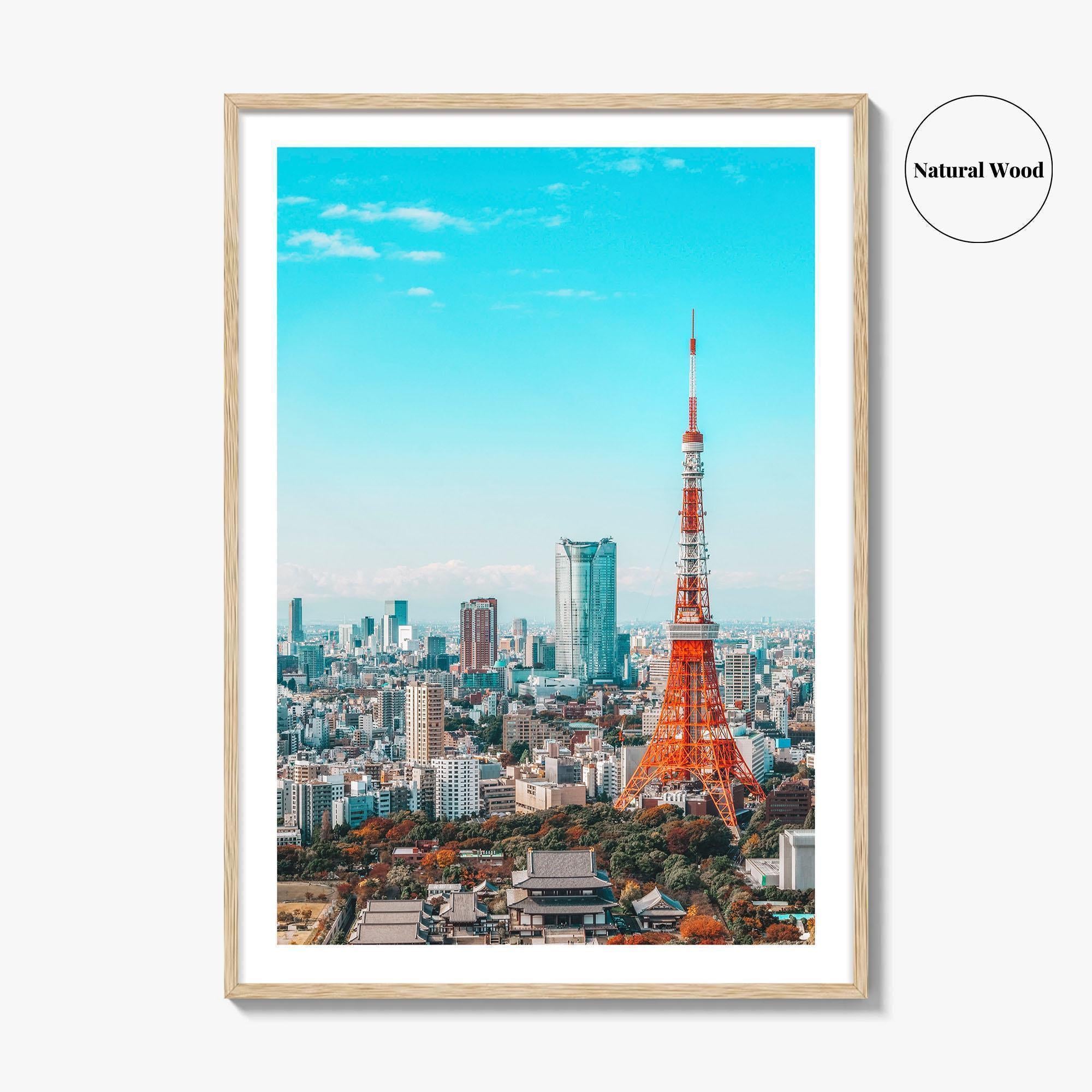 Tokyo Fine Art Photo Print, Tokyo Tower Japan Wall Poster