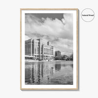 Huntsville Skyline Black and White Fine Art Photo Print, Alabama Wall Poster, USA