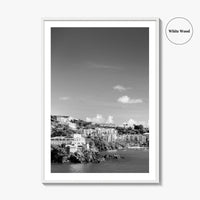 St Thomas Black and White Fine Art Photo Print, Harbor, USVI, Caribbean, Wall Decor