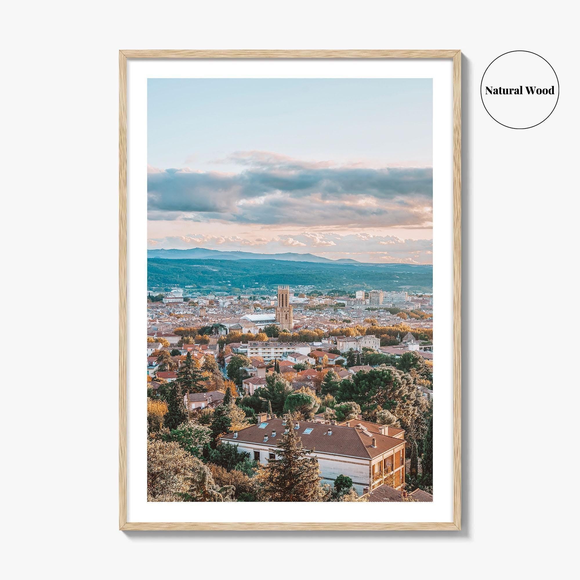 Aix-en-Provence Fine Art Photo Print, Panoramic, France Travel Wall Poster