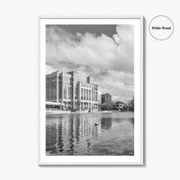 Huntsville Skyline Black and White Fine Art Photo Print, Alabama Wall Poster, USA