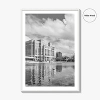 Huntsville Skyline Black and White Fine Art Photo Print, Alabama Wall Poster, USA