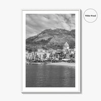 Ischia Black and White Fine Art Photo Print, Forio, Italy Wall Decor Poster