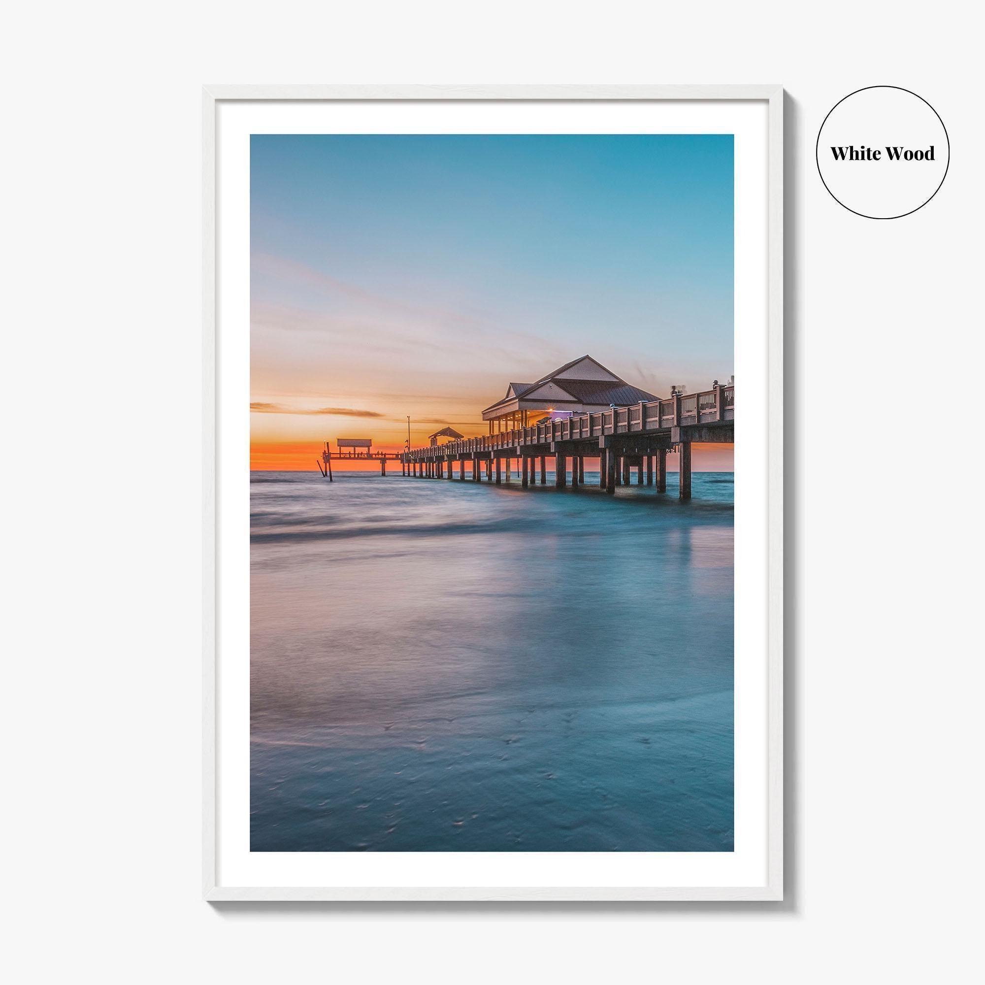 Clearwater Beach Fine Art Photo Print, Pier, Florida, USA, Wall Decor, Poster