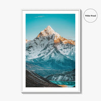 Nepal Fine Art Photo Print, Ama Dablam, Cholatse Lake, Everest Region Poster, Himalayas