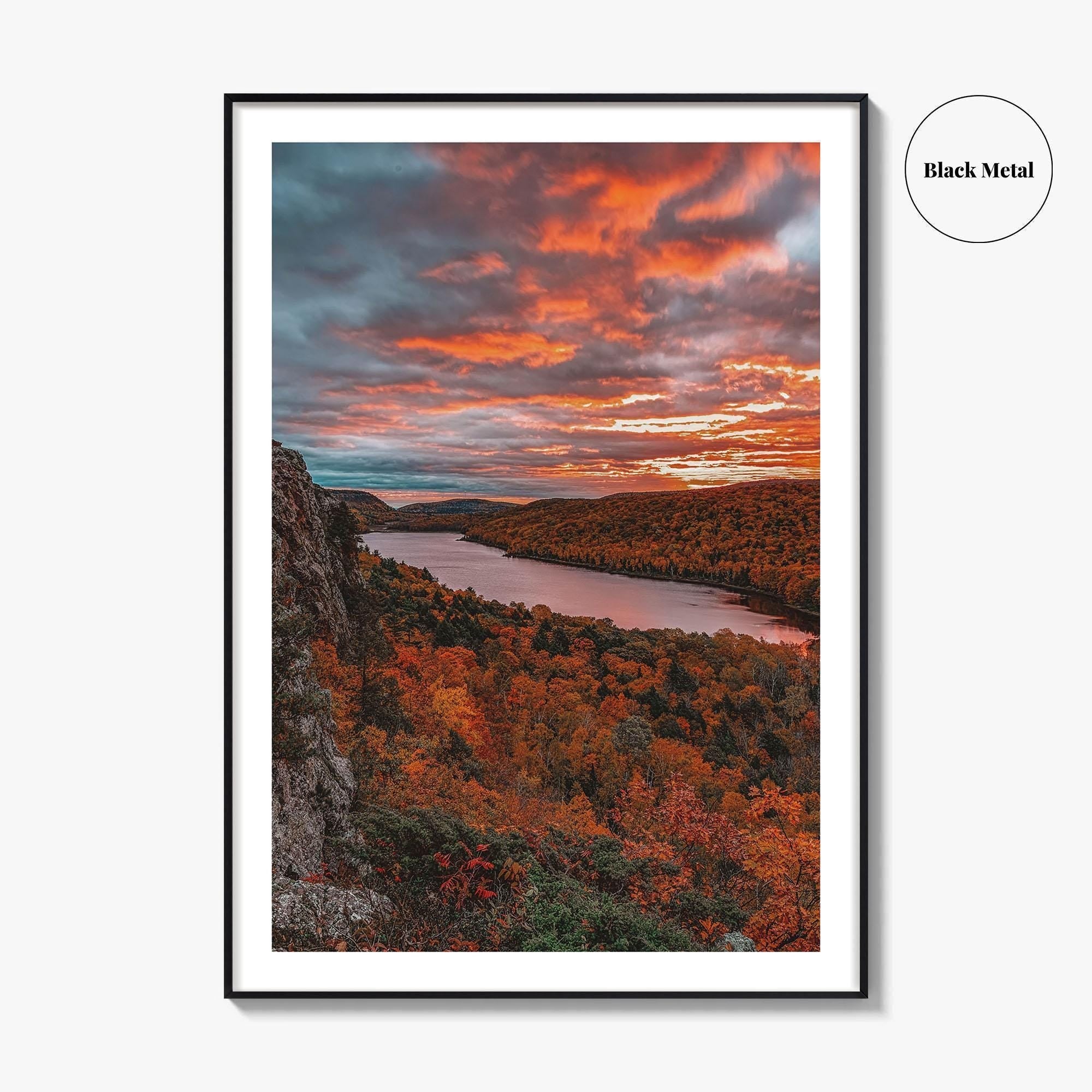 Lake of the Clouds Fine Art Photo Print, Porcupine Mountains, UP Michigan, Poster
