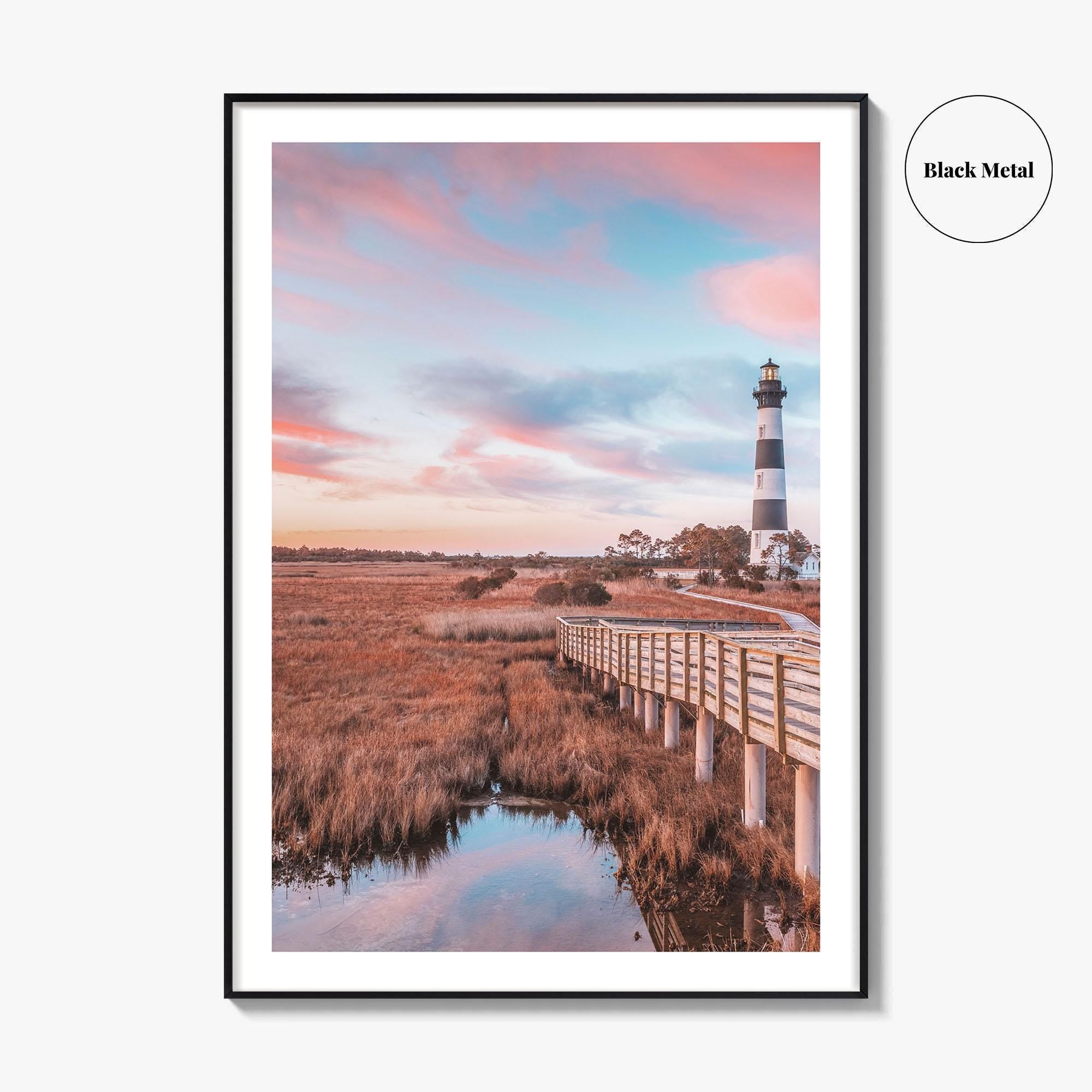 Bodie Island Lighthouse Fine Art Photo Print, Outer Banks North Carolina OBX Poster