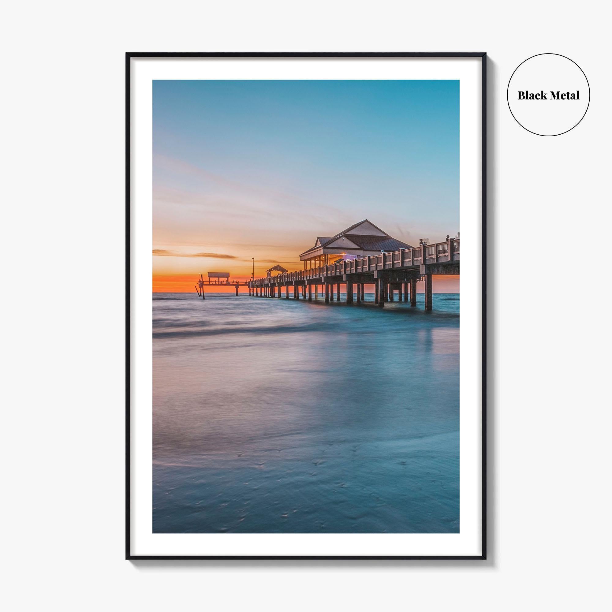 Clearwater Beach Fine Art Photo Print, Pier, Florida, USA, Wall Decor, Poster
