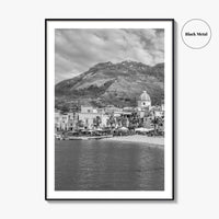 Ischia Black and White Fine Art Photo Print, Forio, Italy Wall Decor Poster