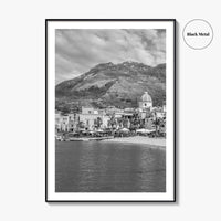 Ischia Black and White Fine Art Photo Print, Forio, Italy Wall Decor Poster