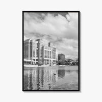 Huntsville Skyline Black and White Fine Art Photo Print, Alabama Wall Poster, USA
