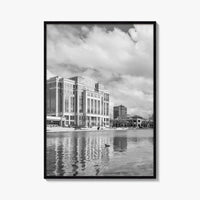 Huntsville Skyline Black and White Fine Art Photo Print, Alabama Wall Poster, USA