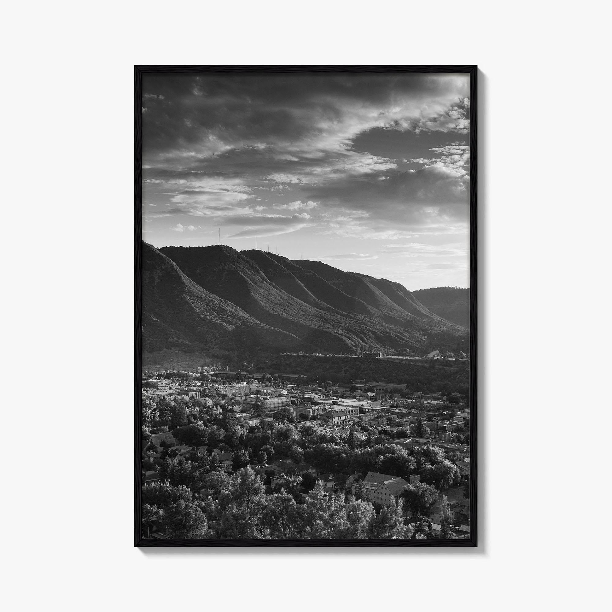 Durango Black and White Fine Art Photo Print, Rocky Mountains Poster, Colorado Poster