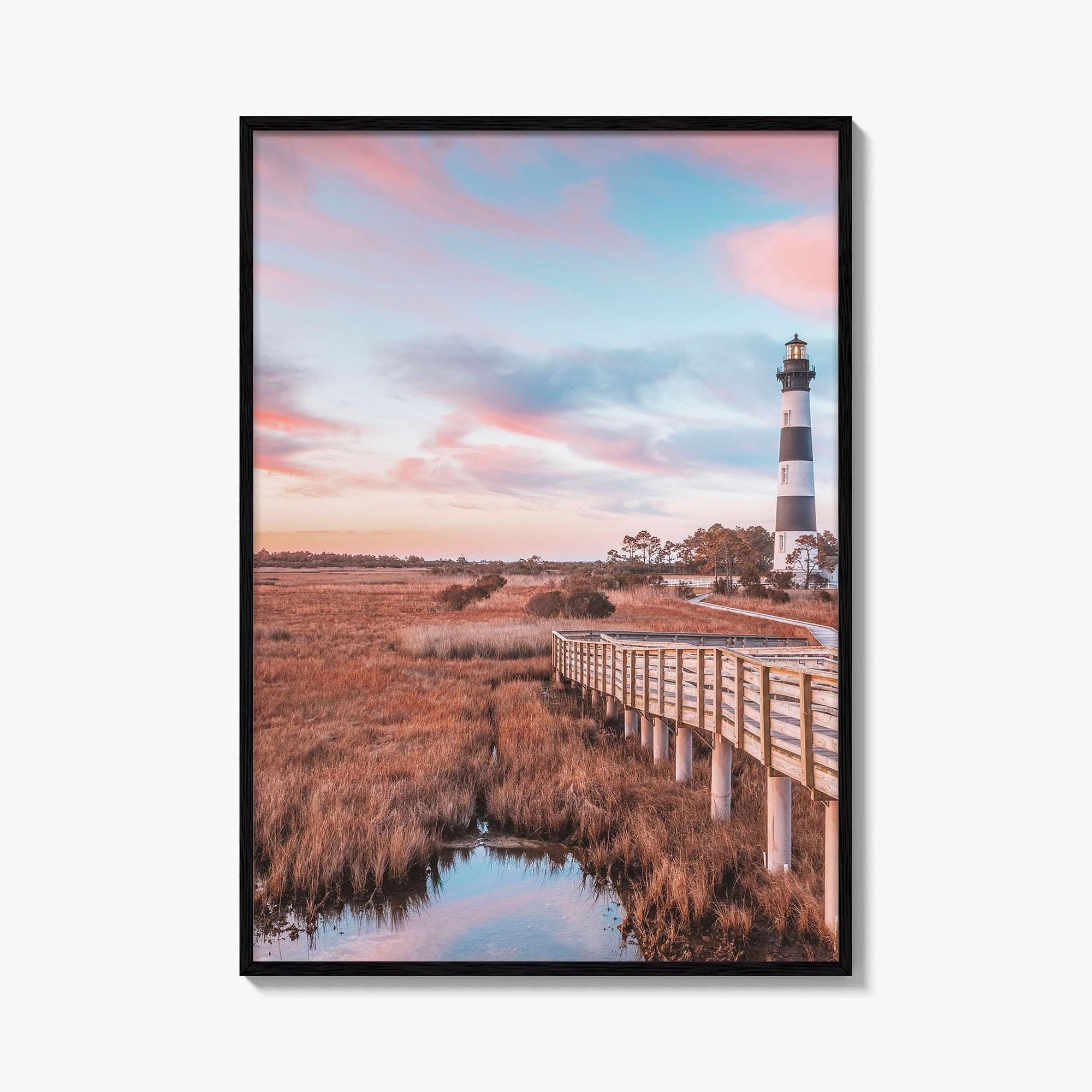 Bodie Island Lighthouse Fine Art Photo Print, Outer Banks North Carolina OBX Poster