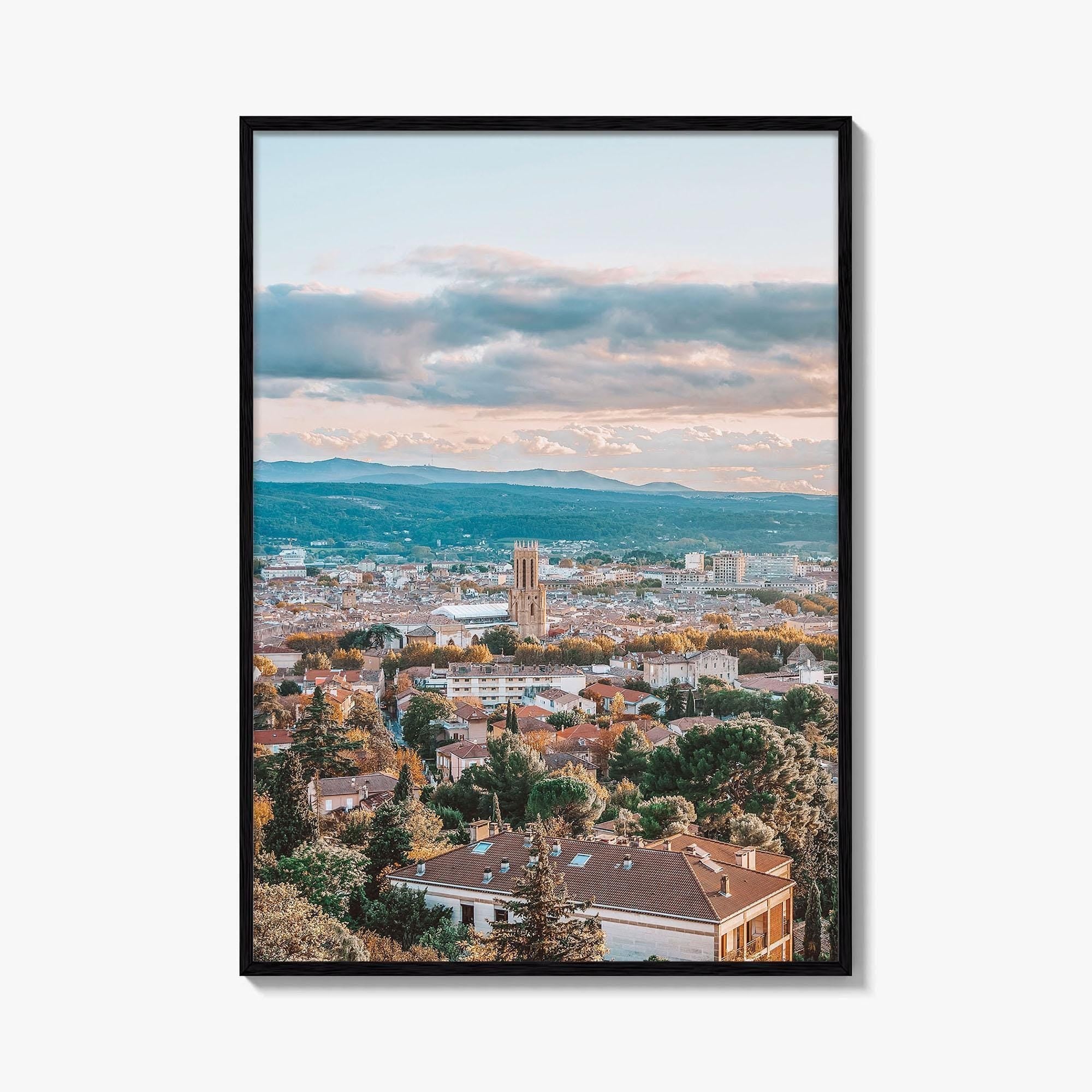 Aix-en-Provence Fine Art Photo Print, Panoramic, France Travel Wall Poster