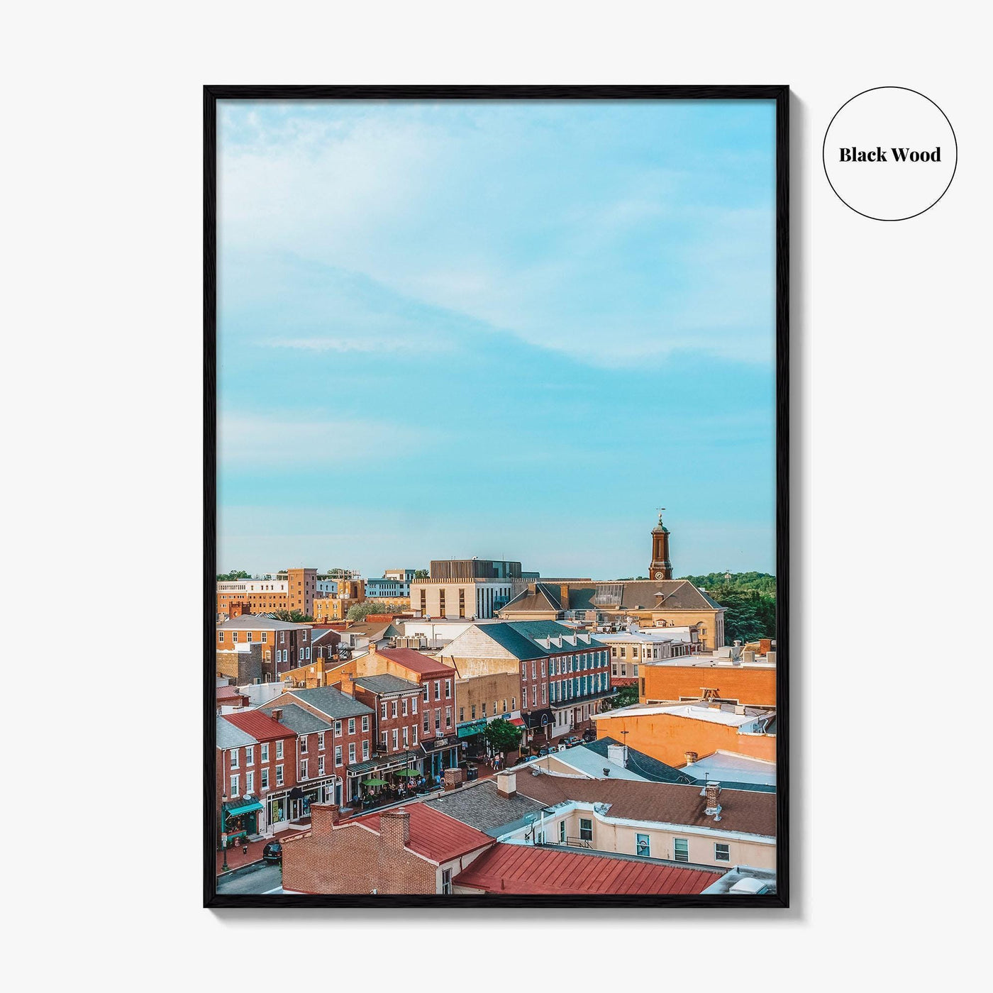 West Chester Blue Fine Art Photo Print, Pennsylvania, Chester County, Aerial Poster, USA