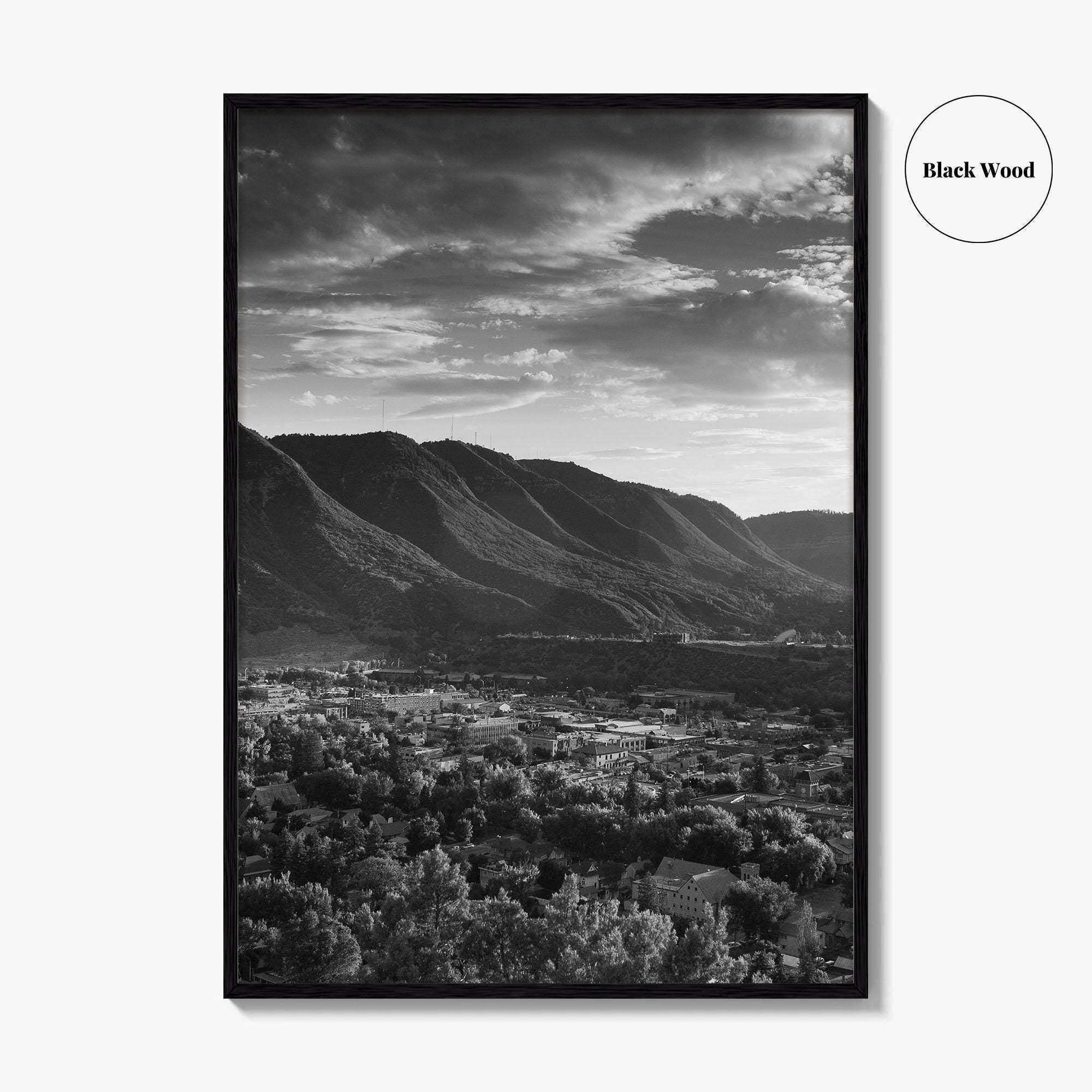 Durango Black and White Fine Art Photo Print, Rocky Mountains Poster, Colorado Poster