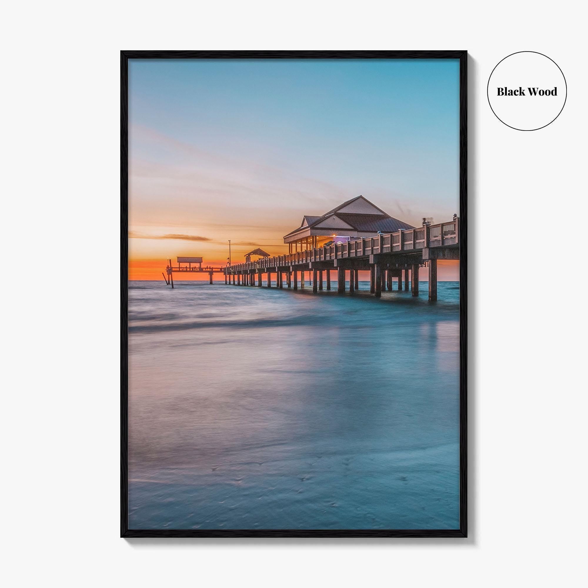 Clearwater Beach Fine Art Photo Print, Pier, Florida, USA, Wall Decor, Poster