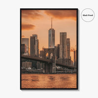 Brooklyn Bridge Skyline Fine Art Photo Print, Manhattan, Dumbo NYC, Wall Poster