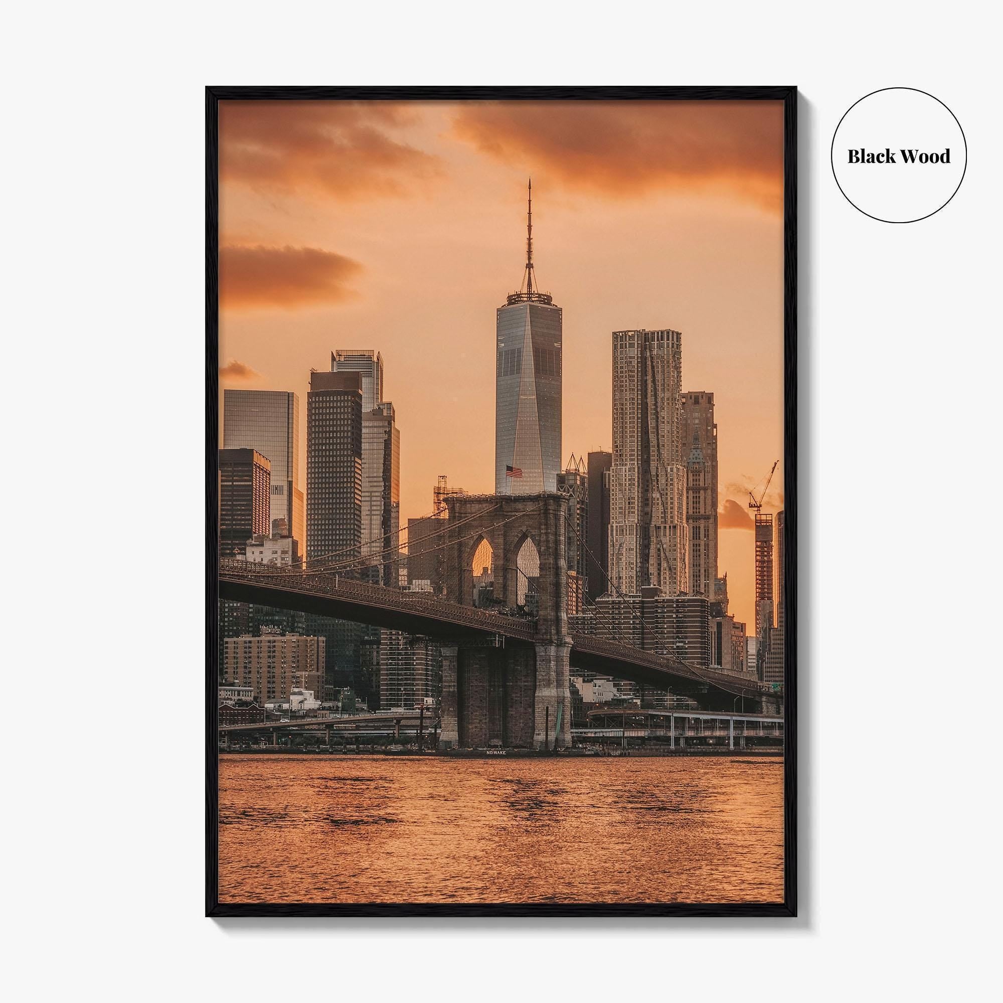 Brooklyn Bridge Skyline Fine Art Photo Print, Manhattan, Dumbo NYC, Wall Poster