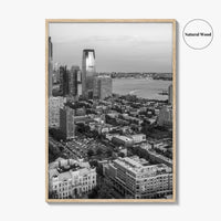 Jersey City Black and White Fine Art Photo Print, NJ Poster, USA Wall Decor
