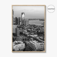 Jersey City Black and White Fine Art Photo Print, NJ Poster, USA Wall Decor