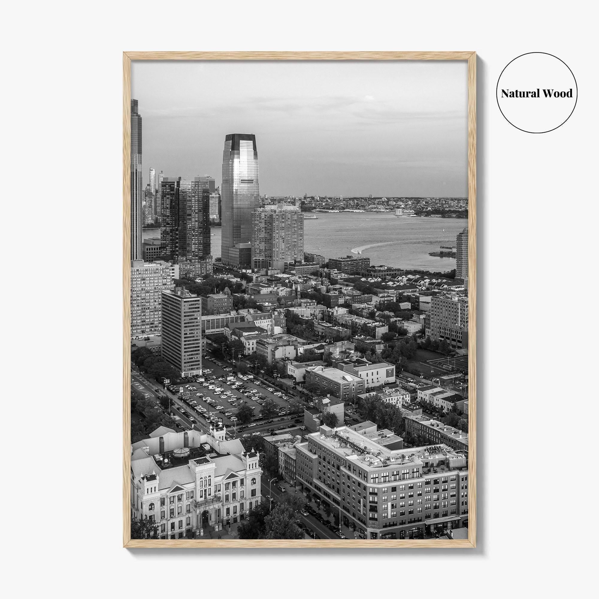 Jersey City Black and White Fine Art Photo Print, NJ Poster, USA Wall Decor