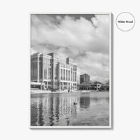 Huntsville Skyline Black and White Fine Art Photo Print, Alabama Wall Poster, USA