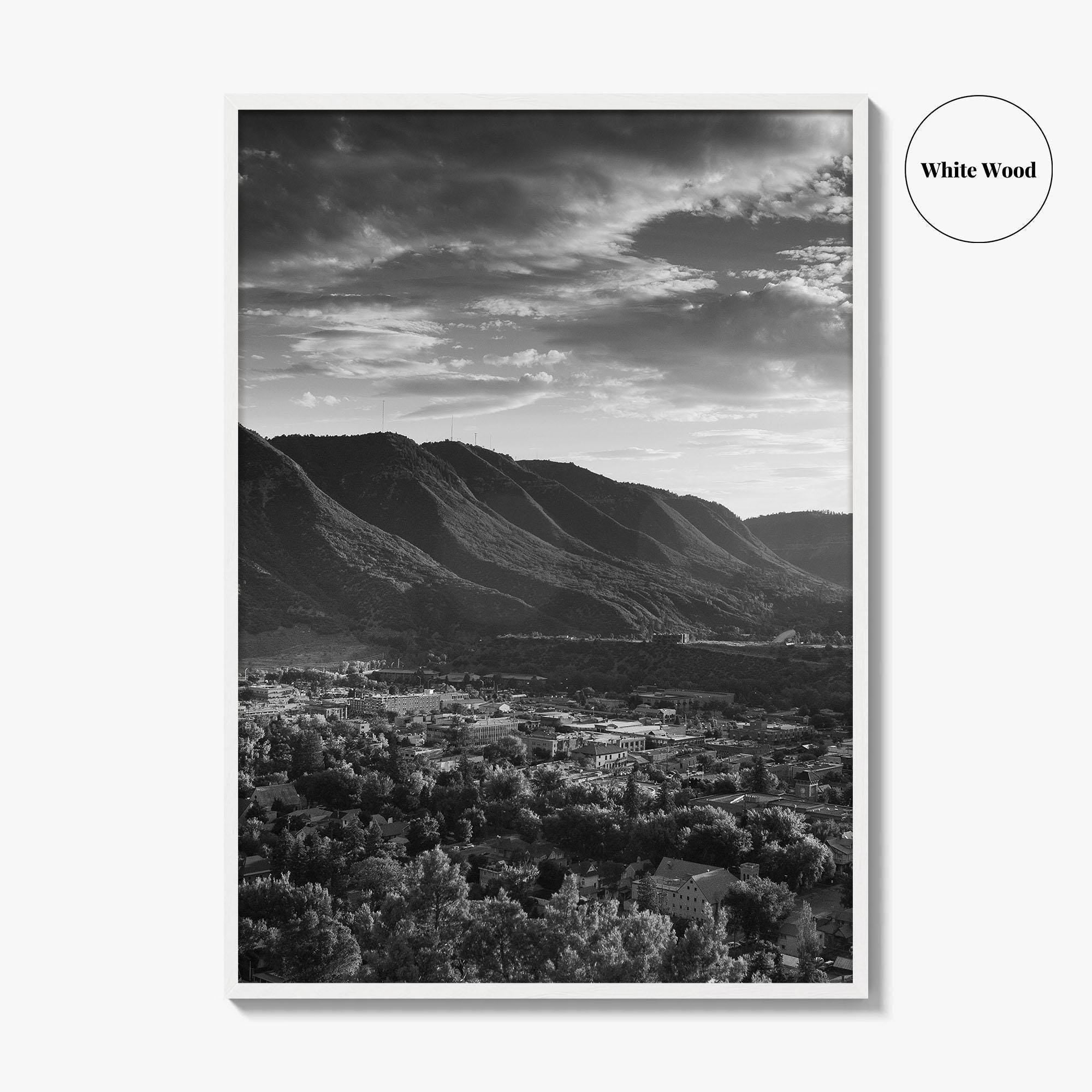 Durango Black and White Fine Art Photo Print, Rocky Mountains Poster, Colorado Poster