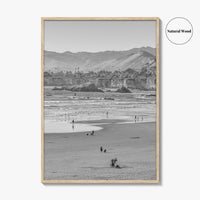Pismo Beach Black and White Fine Art Photo Print, San Luis Obispo California Poster