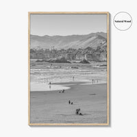 Pismo Beach Black and White Fine Art Photo Print, San Luis Obispo California Poster