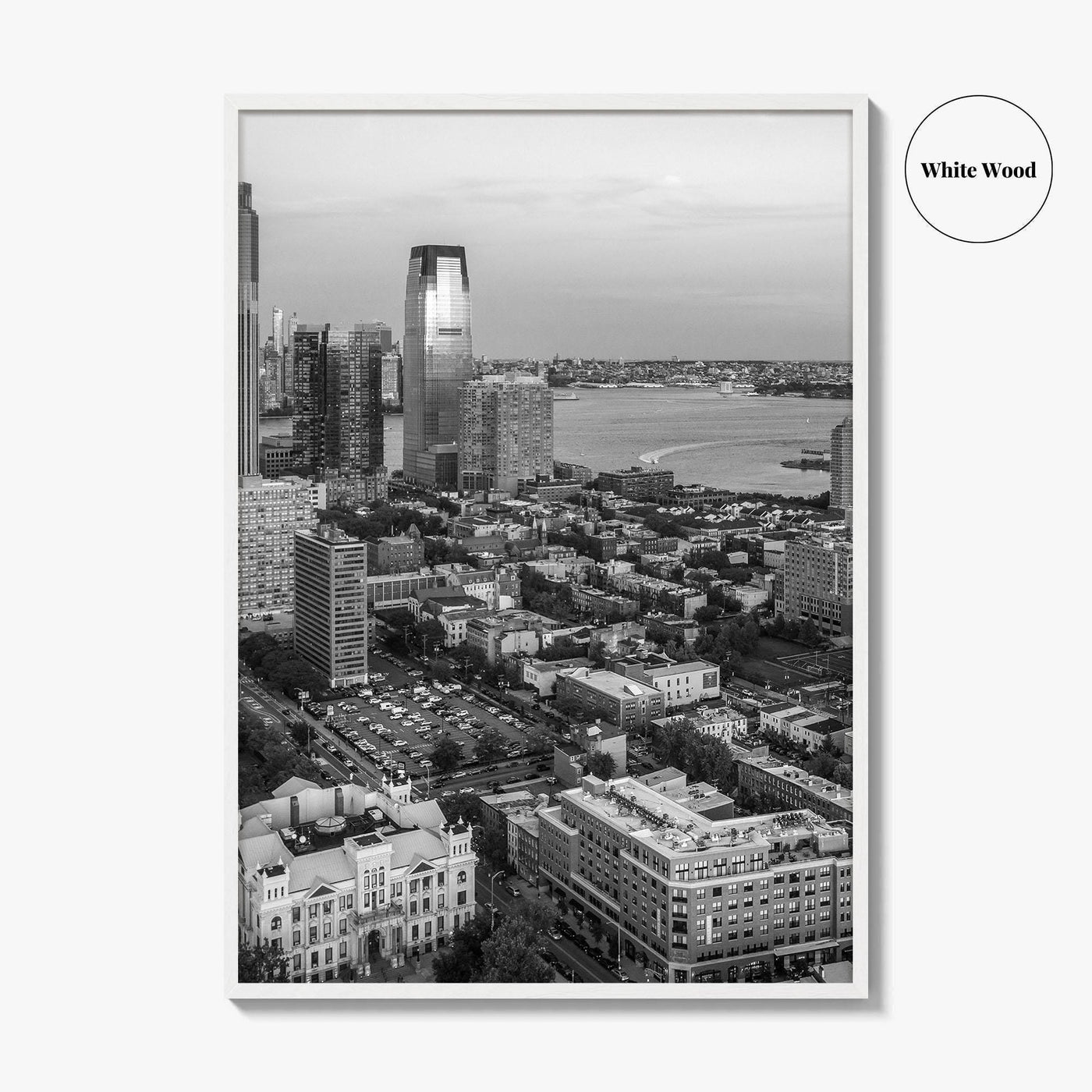 Jersey City Black and White Fine Art Photo Print, NJ Poster, USA Wall Decor