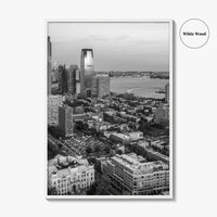 Jersey City Black and White Fine Art Photo Print, NJ Poster, USA Wall Decor