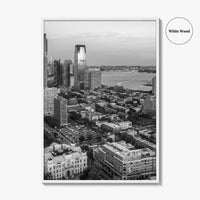 Jersey City Black and White Fine Art Photo Print, NJ Poster, USA Wall Decor
