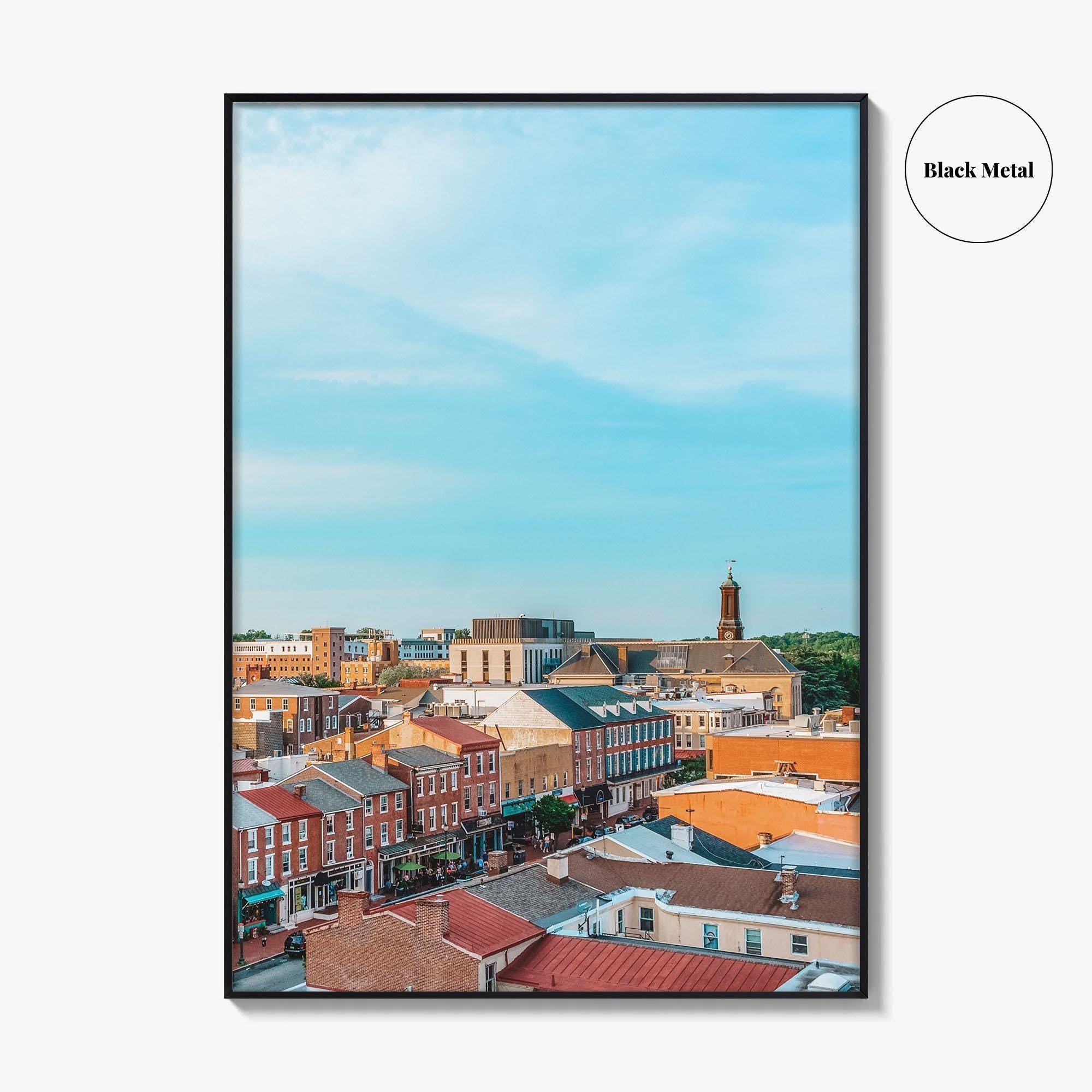 West Chester Blue Fine Art Photo Print, Pennsylvania, Chester County, Aerial Poster, USA