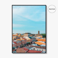 West Chester Blue Fine Art Photo Print, Pennsylvania, Chester County, Aerial Poster, USA