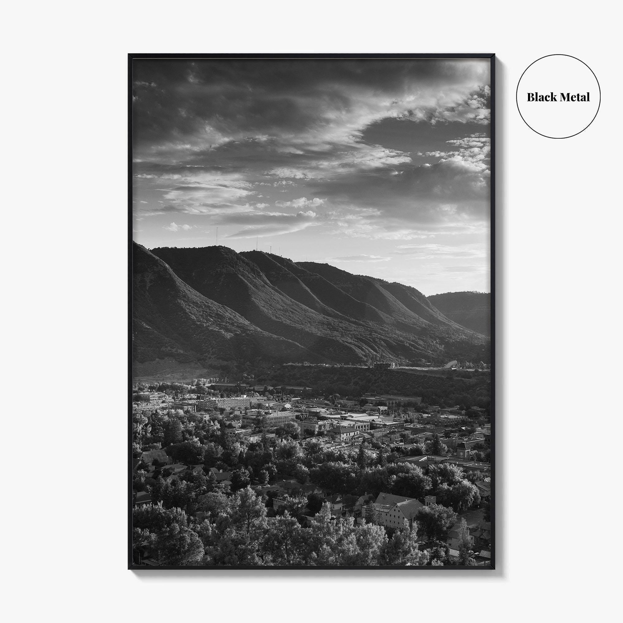 Durango Black and White Fine Art Photo Print, Rocky Mountains Poster, Colorado Poster
