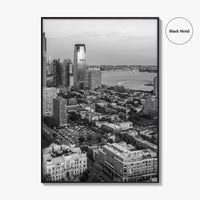 Jersey City Black and White Fine Art Photo Print, NJ Poster, USA Wall Decor