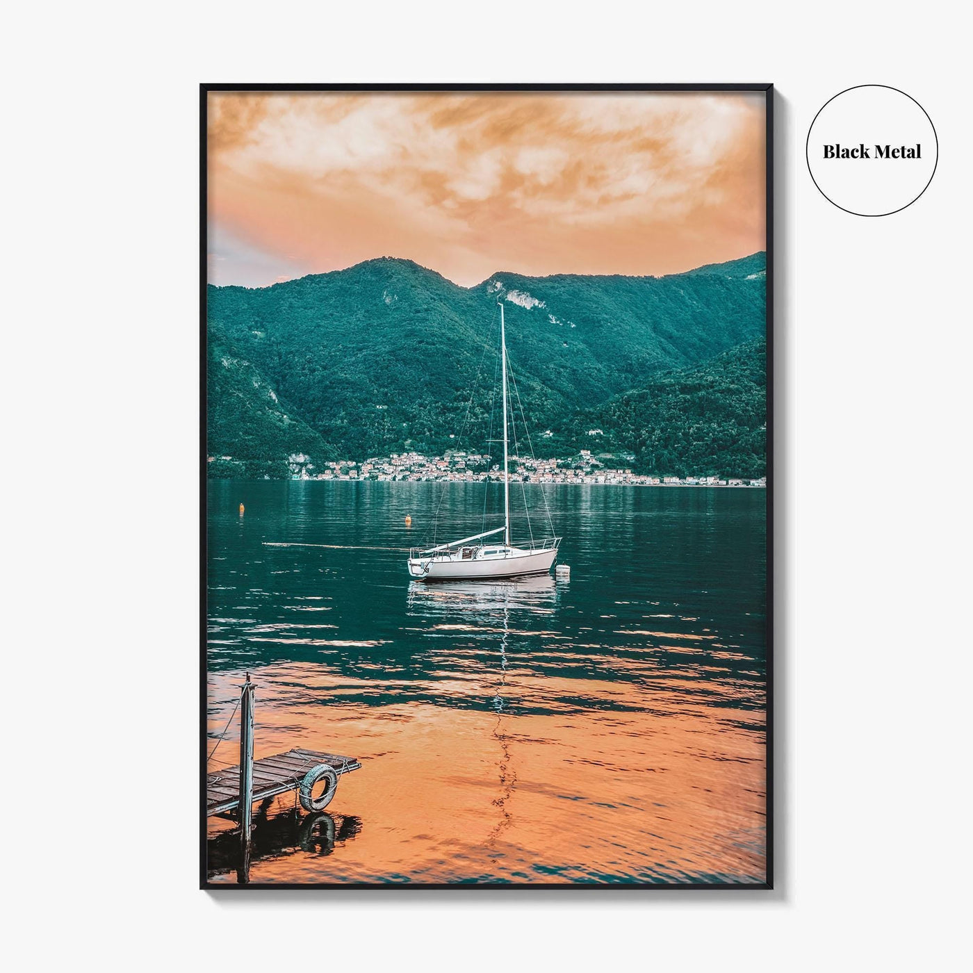Lake Como Fine Art Photo Print, Italy Wall Poster, Sailboat, Lombardy