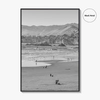 Pismo Beach Black and White Fine Art Photo Print, San Luis Obispo California Poster