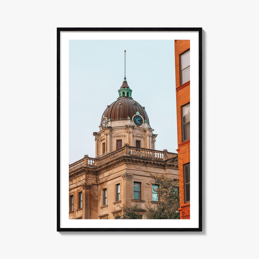 Bloomington Fine Art Photo Print, McLean County Courthouse Wall Poster, Illinois USA