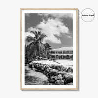 Islamorada Black and White Fine Art Photo Print, Florida Keys Wall Decor Poster, USA
