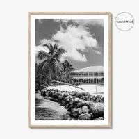Islamorada Black and White Fine Art Photo Print, Florida Keys Wall Decor Poster, USA