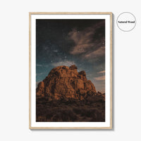 Joshua Tree National Park Fine Art Photo Print, California, Night Landscape Poster, Wall Decor