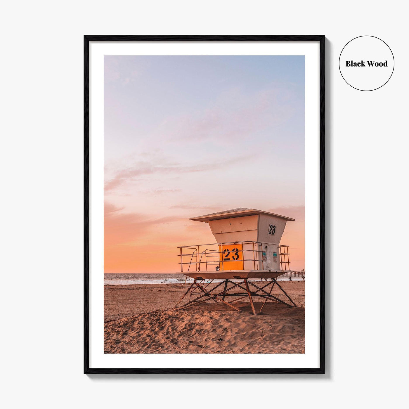 Pacific Beach Fine Art Photo Print, San Diego, California, Lifeguard Tower, Wall Decor, Poster