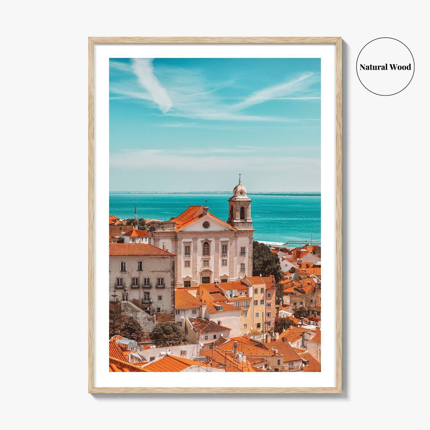 Lisbon Fine Art Photo Print, Portugal, Lisboa Rooftops View, Wall Decor Poster