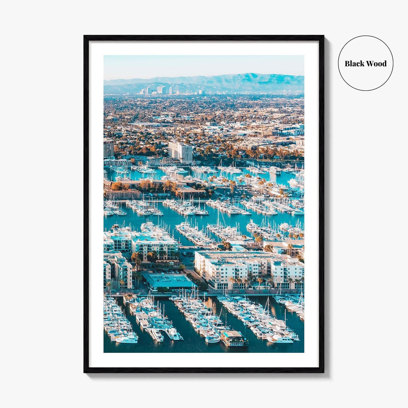 Marina del Rey Fine Art Photo Print, Los Angeles, California, Aerial, Wall Decor
