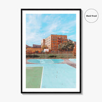 The Bronx Fine Art Photo Print, NYC Wall Decor Poster, School Playing Field, USA