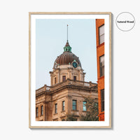 Bloomington Fine Art Photo Print, McLean County Courthouse Wall Poster, Illinois USA