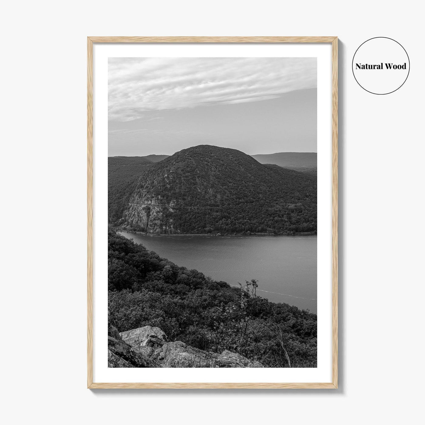 Hudson Valley Black and White Fine Art Photo Print, Hudson River, Cold Spring